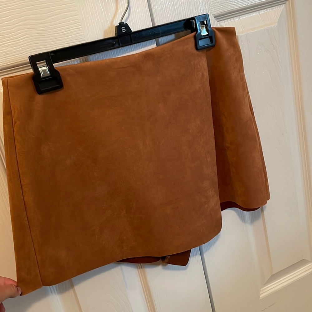 Suede Skort - image 1